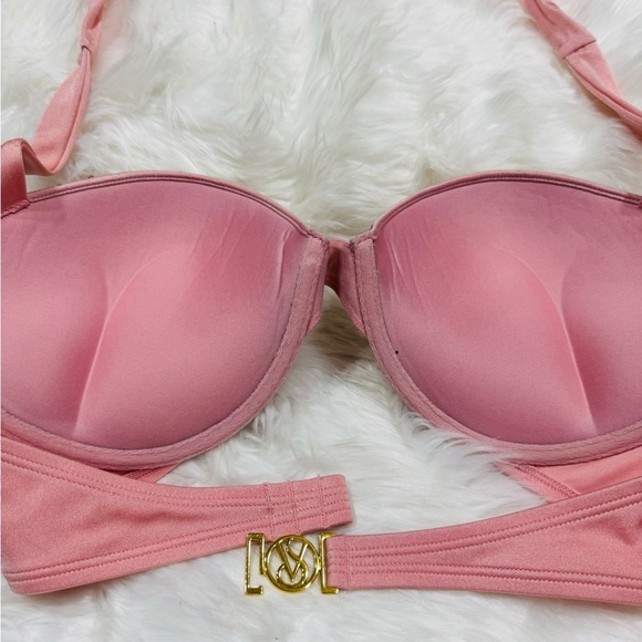 Rare Discontinued Crystal Pink Bombshell Victorias Secret Swim top - Picture 14 of 14